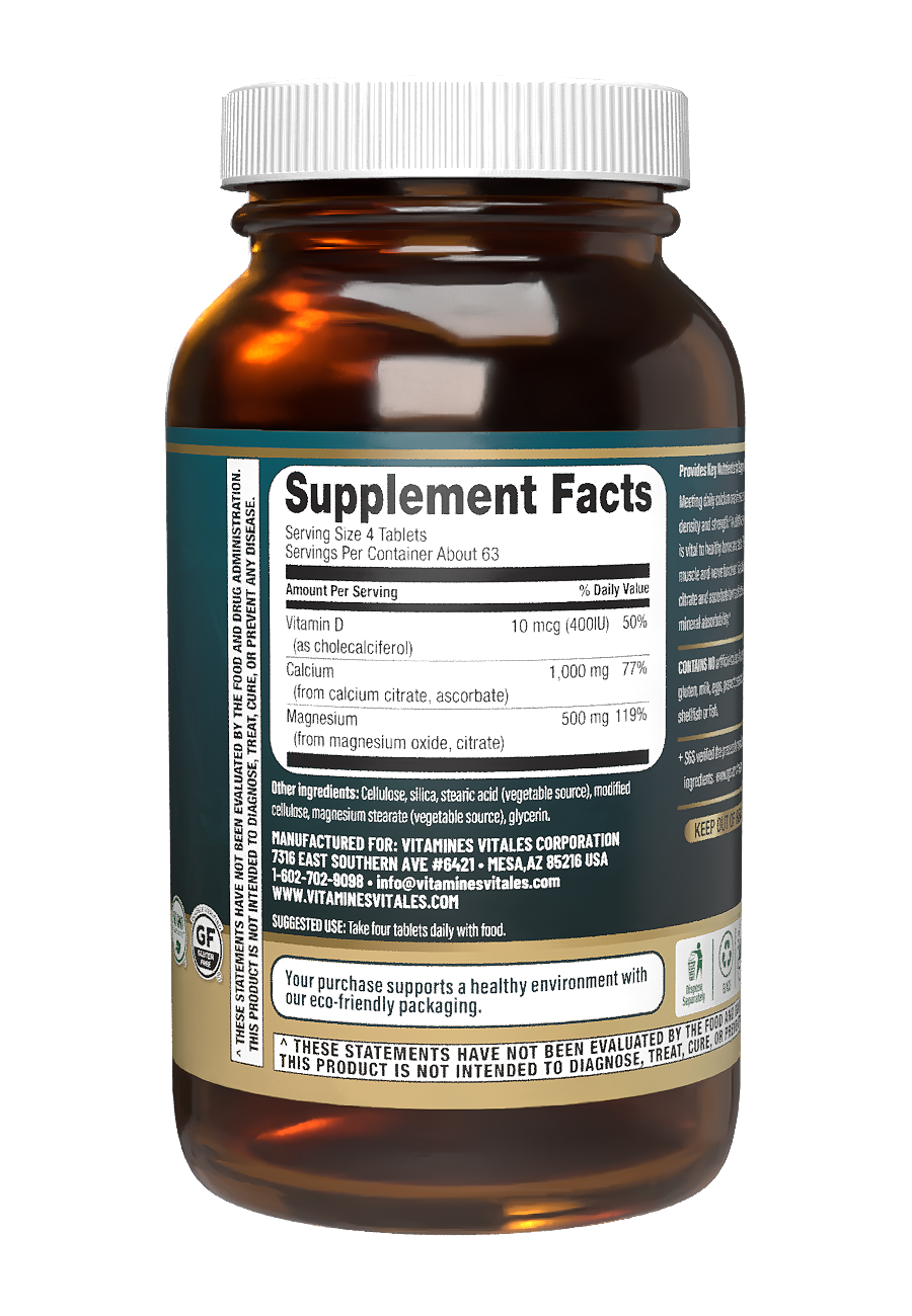 Cal Mag Citrate Complex with Vitamin D3 250 count