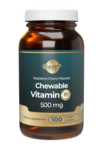 Chewable Vitamin C 500 mg Veg Wafer- Raspberry-Cherry Flavor